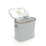 Pinstripe Heather Grey Lunch Poche