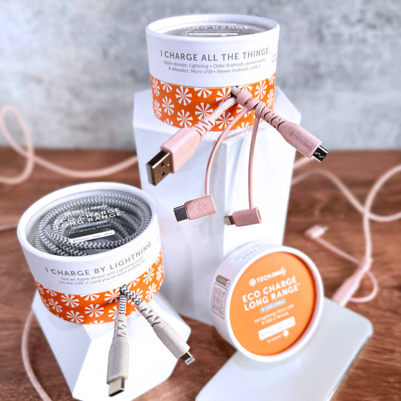 ECO CHARGE LONG RANGE™ 6' WOVEN USB-C CABLE