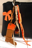 Western Pony Boot Bag Charm - Colorful Beaded Bag Accent
