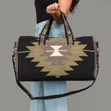 Panache - Black, Olive, Gray & Cream Western Duffel