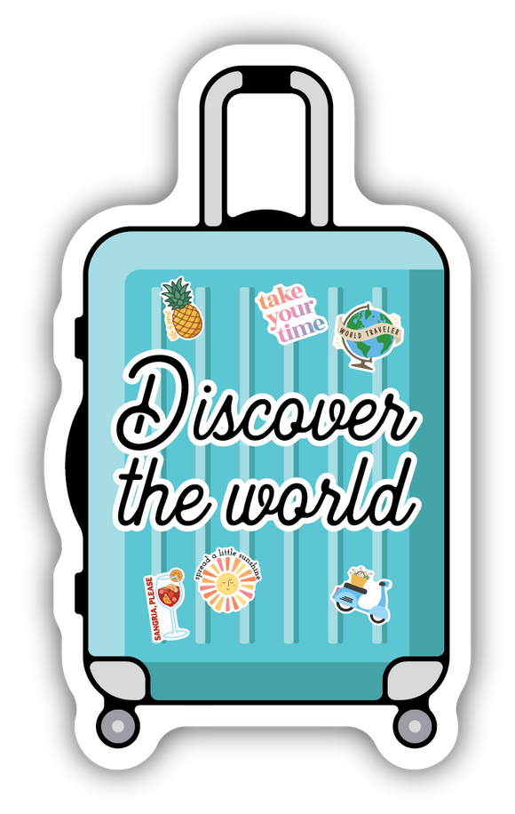 Stickers Northwest - DISCOVER THE WORLD SUITCASE