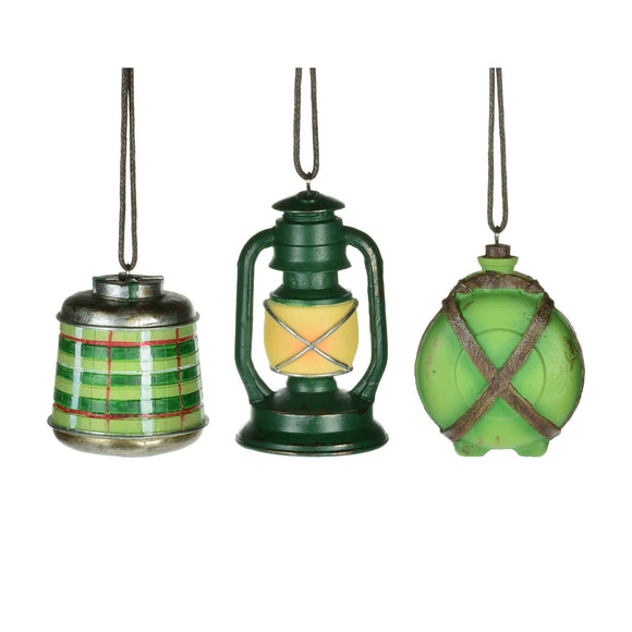 Camping Ornaments - Set of 3