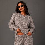 Panache - Cream & Brown Leopard Sweatshirt