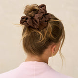 Kitsch - Black & Chocolate Oversized Scrunchies
