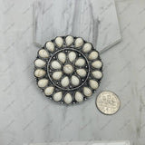 Silver metal with blue turquoise stone wild slider