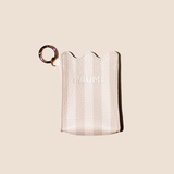 The Mini PAUME Pouch: Taupe Striped