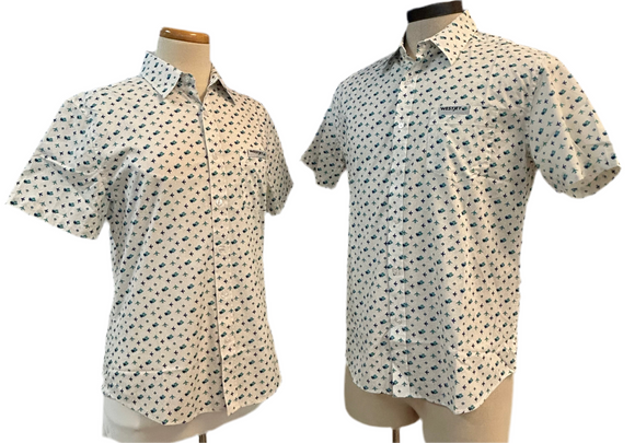 WestJet - Camp Shirt Logo Pattern - Unisex
