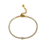 Lover's Tempo - WATERPROOF Luma CZ Tennis Bracelet - Gold