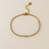 Lover's Tempo - WATERPROOF Luma CZ Tennis Bracelet - Gold