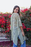 🌺 Floral Pattern Kimono - Perfect Summer Cover: Sage