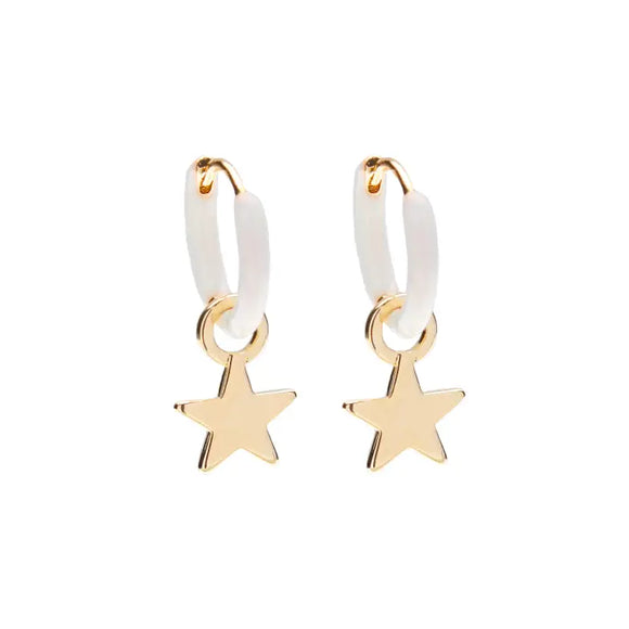 All-Star Earrings | Huggie Hoops - Gold