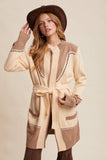 Western Horseshoe Belted Cardigan