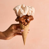 Kitsch - Cream & Camel Oversized Scrunchies
