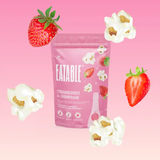 Strawberries & Champagne 🍓 White Chocolate Popcorn: Canadian Packaging