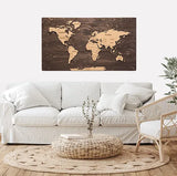 Labelled Push Pin Map - 44" x 24" - 4 Colour Options Available