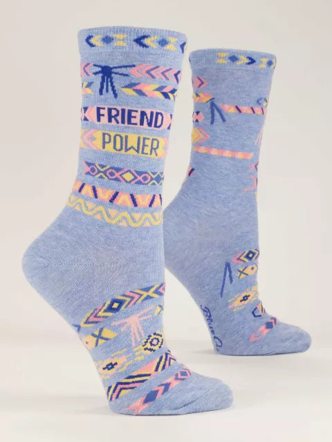 Blue Q - Friend Power Crew Socks