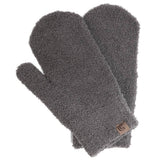 Winter Solid Color Soft Flush Mittens: One Size - Assorted Colours