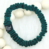 Blush Silks -Finest Grade Pure Mulberry Silk Mini Scrunchies: Mint