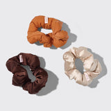 Kitsch - Recycled Fabric Cloud Scrunchies 3pc Set - Sedona