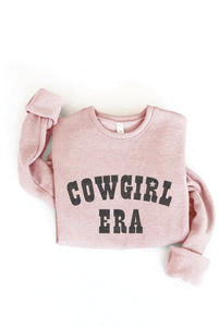 COWGIRL ERA Graphic Sweatshirt:  ROSE
