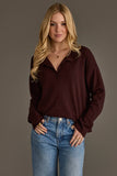 Panache - Dk. Brown Button Up Cardigan
