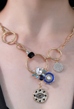 Celestial Coin Charm Universe Necklace