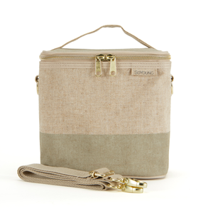 Cement Colour Block Petite Lunch Poche