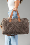 Panache - Brown Vintage Inspired Textured Duffel