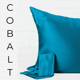 Blush Silks -Queen Size -100% Pure Mulberry Silk Pillowcase: Queen Size / Charcoal