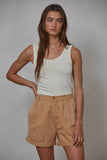 Seamless Reverse U-V Neck Tank: White