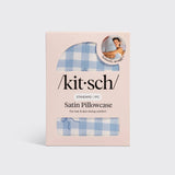 Kitsch - Satin Pillowcase Standard - Gingham Blue