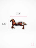 Bridle Up Horse Brooch