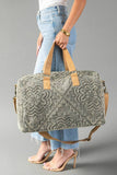 Panache - Sage Vintage Inspired Textured Duffel
