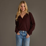 Panache - Dk. Brown Button Up Cardigan