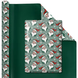 30" x 10' Wrapping Paper Bundle (4-pack) | Retro Santa Cheer