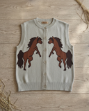 Kindred Horses Cotton Sweater Vest