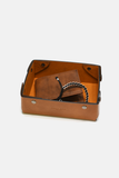 Catch-All Leather Tray: Grey Pebble