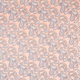 Classic Paisley Silk-Feel Polyester Bandana: Blue