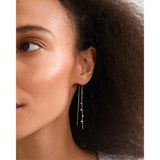 Pilgrim - BAYLEN chain earrings silver-plated - Silver