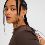 Pilgrim - HARRISON recycled wavy hoop earrings