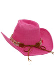 Pink Deco Coastal Cowgirl  Cowboy Hat: Hot Pink