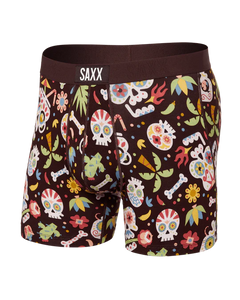 SAXX VIBE Super Soft Boxer Brief /Dia Los Muertos - Fudge