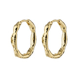 Pilgrim - Eddy Recycled Organic Shaped Medium Hoops 18mm