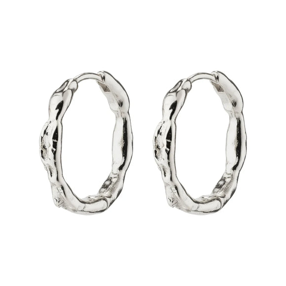 Pilgrim - Eddy Recycled Organic Shaped Medium Hoops 18mm