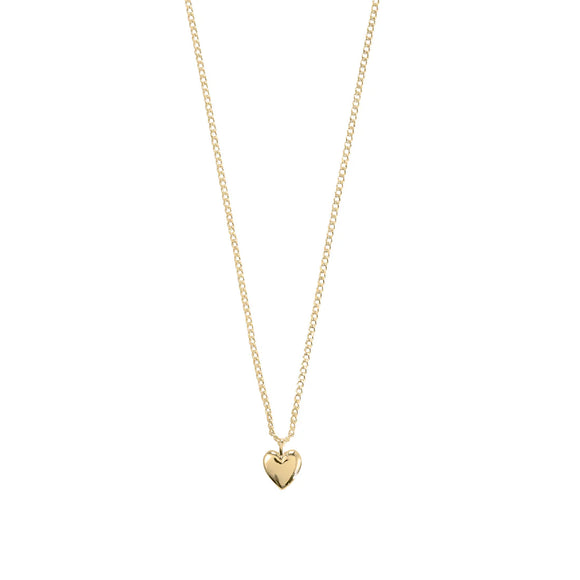 Pilgrim - ALAIA Recycled Tiny Heart Pendant Necklace - Gold