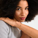 Pilgrim - ALAIA recycled heart pendants bracelet - Gold