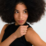 Pilgrim - HADLEY recycled pearl rings 2-in-1 set