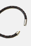 Braided Leather Bracelet: Leather / 7 1/4"