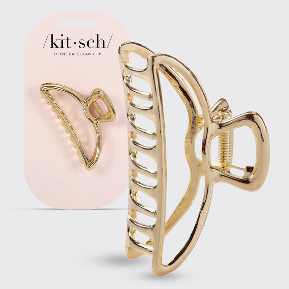 Kitsch - Open Shape Claw Clip - Gold