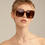 Pilgrim - ALIET sunglasses tortoise brown/gold
